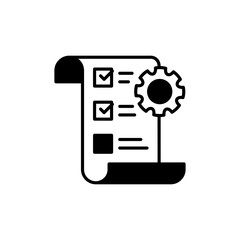 Execution icon in vector.  Illustration
