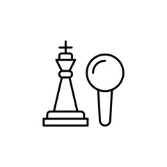 Strategic Research icon in vector.  Illustration