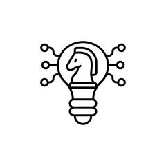 Strategic Thinking icon in vector.  Illustration 