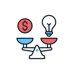 Make Profit Strategy icon in vector.  Illustration