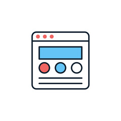 Onsite Content icon in vector.  Illustration