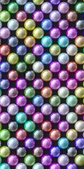texture and background of pastel balls of different colors. 3d render