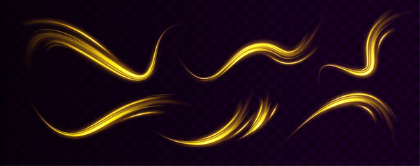 Gold light spiral effect