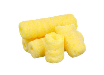 Hole corn snack isolated on transparent background. PNG image