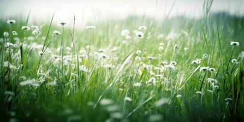 Exploring the Vibrant Colors of a Spring Meadow. Gen AI