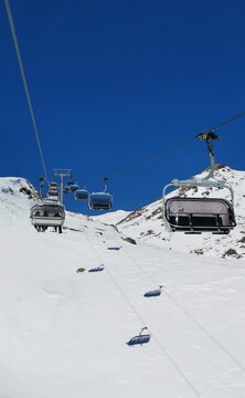 winter ski season in the alps