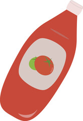 ケチャップのイラスト