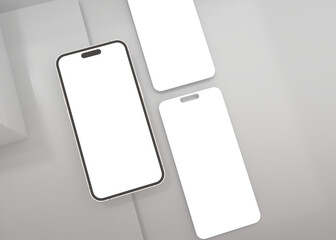 mobile or smartphone with high quality render, suitable for design presentation