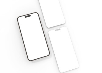 mobile or smartphone with high quality render, suitable for design presentation