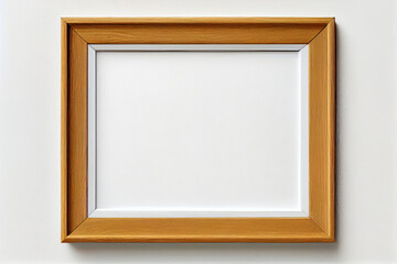 Rectangle wooden simple frame, Generative AI