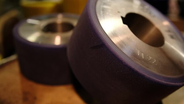 Conveyor rollers with polyurethane coating after replacing the worn layer