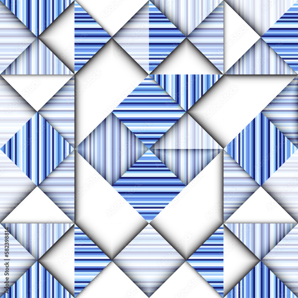 Leinwandbilder geometric abstract pattern in low poly style. seamless vector