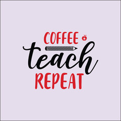 coffee teach repeat SVG