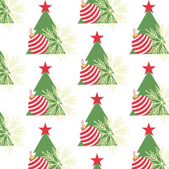 wrapping paper christmas pattern vector design