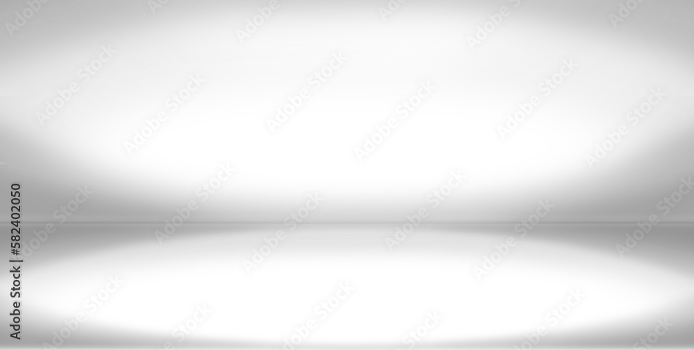 Poster gray, white empty room studio gradient used for space, background and display your product