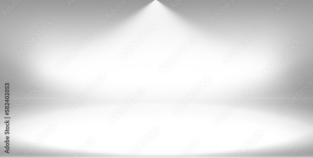 Poster gray, white empty room studio gradient used for space, background and display your product