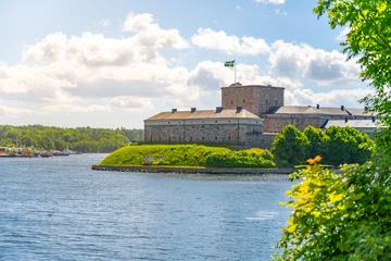 Foto op Canvas Vaxholm Fortress on a sunny day, Stockholm Archipelago, Sweden © pyty