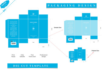 Box, Packaging Die Cut Template For perfume Product with Box dies line frames and Design elements, vector design.