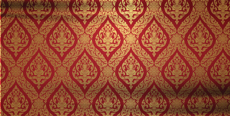 Modern line Thai pattern traditional concept The Arts of Thailand
