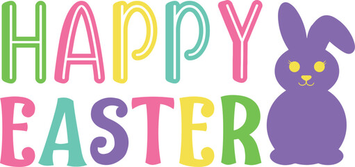 Easter Bunny Clipart t-shirt design premium vector