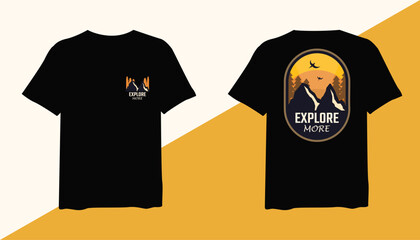 Explore More t-shirt design. Explore More vintage t-shirt design. t-shirt design vector for print. Explore More design vector illustration. quotes for t-shirt
