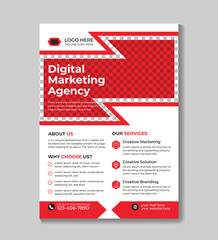 Corporate creative professional modern business flyer template design