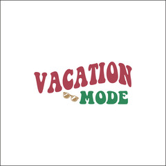 Fototapeta na wymiar Vacation mode SVG