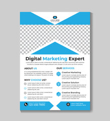 Creative professional modern business flyer design template