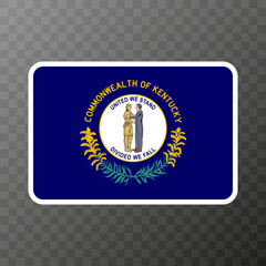 Kentucky state flag. Vector illustration.