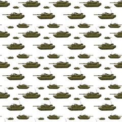 pattern tanks of green color
