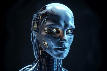 Artificial intelligence Robot Concept. Generative AI.