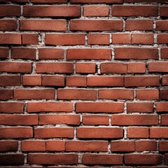 Fototapeta premium Rustic Brick Wall Texture, Aged Brickwork, Generative AI