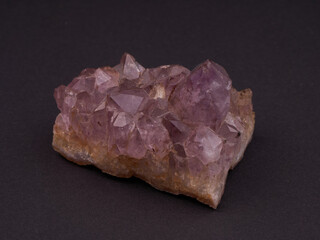 crystal on black / grey background