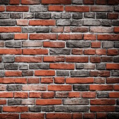 Obraz premium Rustic Brick Wall Texture, Aged Brickwork, Generative AI