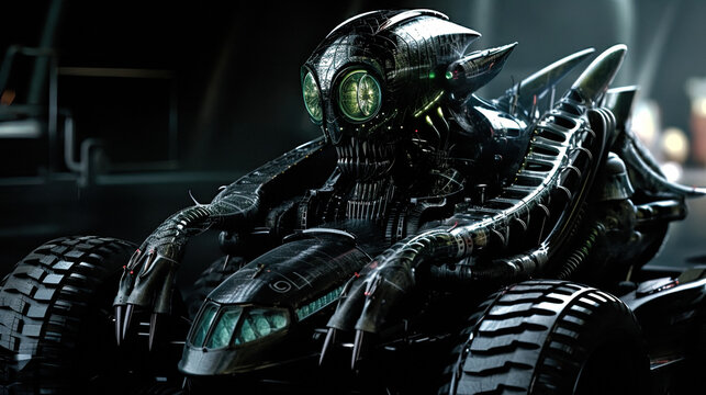 Alien that uses one of BORG's constructed race car
