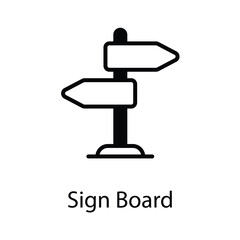 Sign board icon design stock illustration