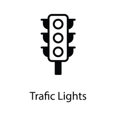Traffic light icon design stock illustration