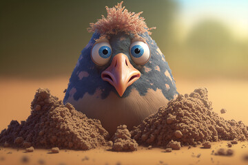 The Funny Chicken that Buried Itself in the Earth