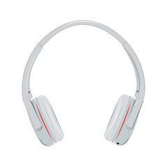 Headphones on a white isolated background. Music concept.
