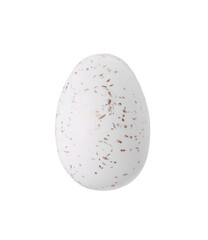 One painted Easter egg isolated on white
