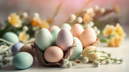 Stunning easter 3D illustration to emphasis your designs 