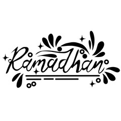 Obraz premium Ramadhan Lettering Typography