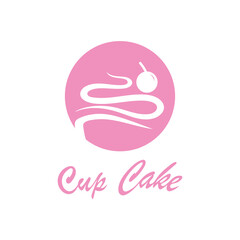 Cupcake Logo design vector illustration template. Cupcake bakery icon.cake store,caker shop ,vector