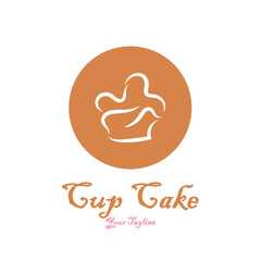 Cupcake Logo design vector illustration template. Cupcake bakery icon.cake store,caker shop ,vector