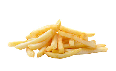 French fries isolated on transparent png