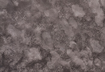 Dark grey, watercolor abstract background with texture and streaks. Drawn by hand on paper. For decoration and design with place for text.