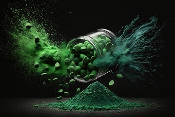 Green Powder Transforms into Convenient Pills for Easy Consumption