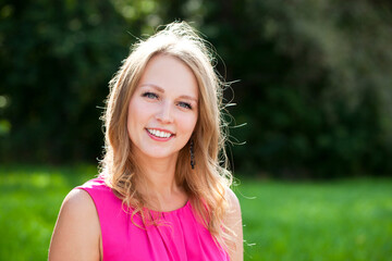 Fototapeta premium Young beautiful woman
