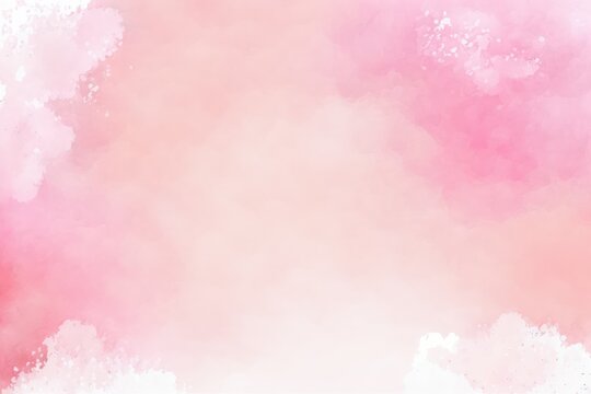 Peaceful Pink Watercolor Background Watercolor Effect. Generative AI