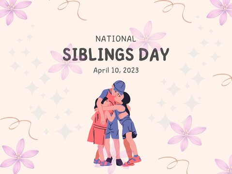 download the national siblings day illustration